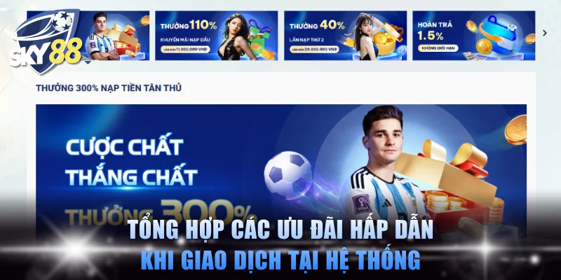 Tổng hợp các ưu đãi hấp dẫn khi giao dịch tại hệ thống